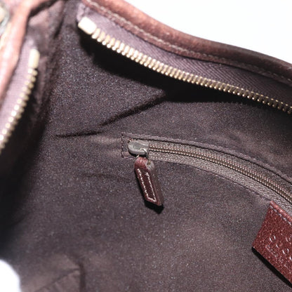 GUCCI GG Canvas Schultertasche Schwarz Gold 