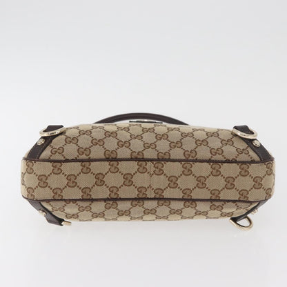 GUCCI GG Canvas Schultertasche Schwarz Gold 